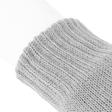 Перчатки трикотажные, акрил, двойные, серая туча, двойная манжета Сибртех