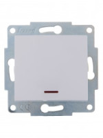 Lezard KARINA мех. выкл. СУ 1 кл. 10А инд. бел. (корп. ABS) 707-0288-111