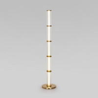 Eurosvet Торшер 1500lm 300х300х1600 металл прозр./латунь Stark 80537/1 нет