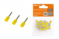 TDM наконечник-гильза втулочный изолир. НШВИ  1мм2 Е1008 Желтый (уп.20шт, цена за уп) SQ0568-0038