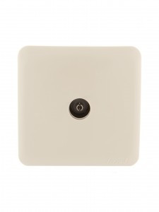 Lezard VIOLA роз. ОУ 1 мест. TV (оконечн.) крем (корп. ABS) 751-0300-130