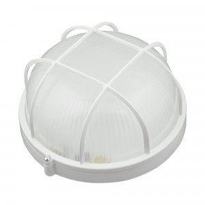 Uniel св-к св/д влагозащит. 12W(1200lm) 6000K 6K круг решетка белый 188x90 ULW-K22B 12W/6000K IP54