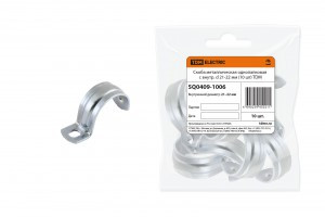 TDM скоба метал. оцинк. сталь однолапк. d 21-22мм (10!) SQ0409-1006
