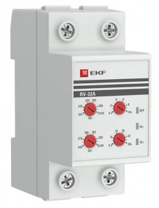EKF реле напряжения RV-32A (сквозное подключение) Uниж=165-215В, Uверх.=225-275В rv-32a