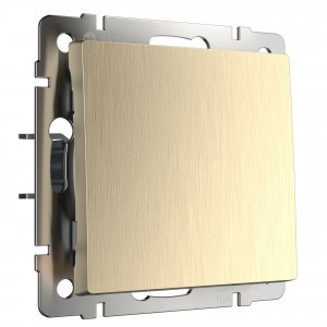 Werkel мех. выкл. СУ 1 кл. 10A (шампань рифленый)  (WL10-SW-1G a035610)W1110010 a051426