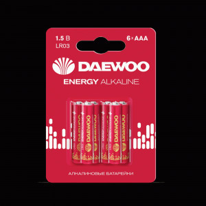 Э/п Daewoo Energy Alkaline LR03/286 BL6 (72!!!)