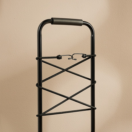 Тележка для сумок тм VETTA, металл, грузоподъемность 40кг, 95х35х46см, колеса d14см, цвет черный