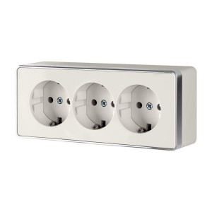 Werkel роз. ОУ 3 мест. 16A земля шторки Gallant (слоновая кость) W5073103 a051554