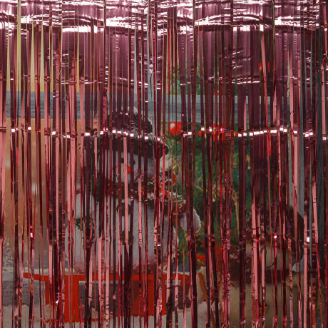 Занавес 9222-20-2 из дождя 1-1,9м Розовый (600)