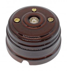 МЕЗОНИНЪ роз. TV (SAT) оконечная (с рамкой, D70x45), Петровский гранит GE70321-46