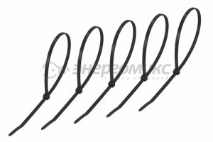 REXANT хомут нейлоновый  300x4.8 мм 25 шт черный, (10!) 07-0301-25