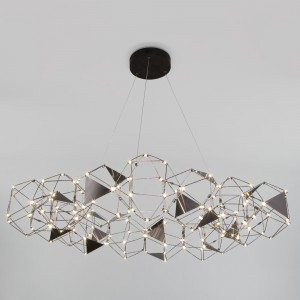 Eurosvet св-к св/д подвес. 66W 4000K 6579lm 1060х1060х2000 черн жемч Uma Умный дом 90369/15 a065036