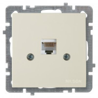 Nilson TOURAN-ALEGRA-THOR мех. роз. комп. 1 мест. СУ (RJ45 CAT5)  крем. 24120444