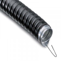 REXANT Металлорукав в ПВХ-изол. МРПИнг-12 РЗ-Ц-ПВХнг (уп.50м, цена за 1м) с зондом черный 28-0112-50