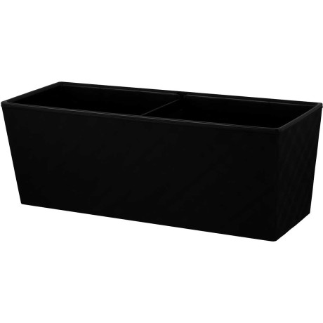 Балконный ящик МАНХЕТТЕН 40 см со вставкой оникс х6