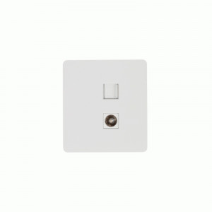 KRANZ MIELE ROUND мех. роз. компьют. RJ45 кат6 + TV СУ перламутр KR-78-0722-1