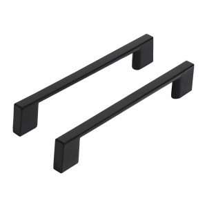 Ручка-скоба мебельная мет  128 A302-128 BL мат. черн. 2шт (цена за пару (15, 150) StahlBuro