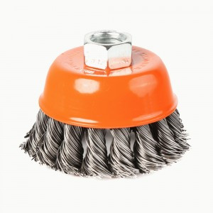 PATRIOT Щетка EDGE byчашеобразная 75ммХМ14 витая проволока, 813010006