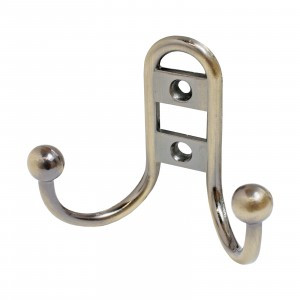 Крючок-вешалка мебельн 2-рожк StahlBuro 208B AB ст.бронза В60*Ш73*Г34 ЕВРОПАКЕТ(300,50)