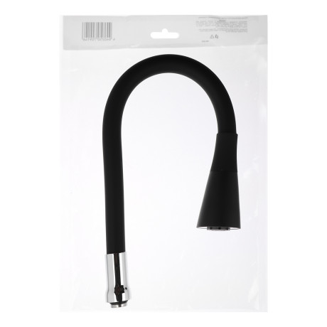 Излив смесителя для кухни, силиконовый, 2 режима, черный