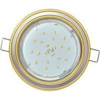 Ecola GX53 H4 св-к  2 цв.Золото-жемчуг-золото 38x106 FY53H4ECB (10!)