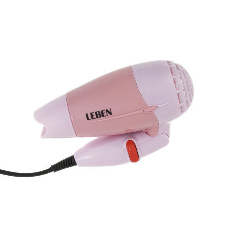 LEBEN Фен для волос дорожный 500Вт, 2 скорости