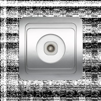 Smartbuy Марс роз. СУ телевизионная 1-местная серебро 75Ом 5-862МГц  (SBE-02s-S1-TV)