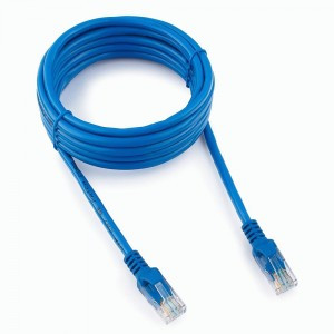 Cablexpert патч-корд медный UTP cat5e, 3м, литой, многожильный (синий)