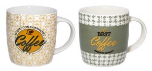 Кружка 360мл Кофе 2 дизайна микс фарфор (кратность 12шт!!!) МФК MFK20363