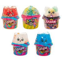 LASTIKS Игрушка для детей из полимерных пластичных масс, с наполнителями &quot;Слайм&quot; 80гр, 5 дизайнов