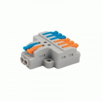 REXANT клемма разветвит. СМК 222 с рычагом 2/6х(0,14-4мм2), 32А (уп.50шт, цена за шт) 07-5234