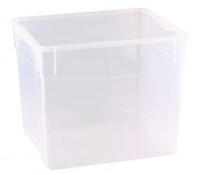 Ящик универсальный КРИСТАЛЛ 34л с крышкой, 40*33,5*31,5см, бесцветный 431281501 Econova/Бытпласт