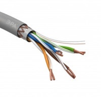 ЭРА Кабель витая пара SF/UTP (FTP) 4PR Cat5e 4х2х24 AWG CU d=0.5 PVC 305м 6206