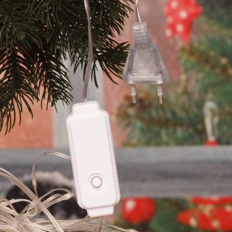 Гирлянда штора LLN-14 "Капля" 280ламп 3*3м Цветная(100)