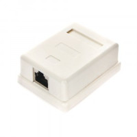 Розетка компьютерная 8p8c (RJ-45) cat 5e внешняя экранированная 1 гн.