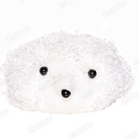 Фигурка новогод. Ежик 10см белый AN-117(294)