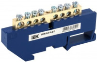 IEK шина N "Ноль" (нул.) на DIN-изол ШНИ-6х9-8-Д-С  YNN10-69-8D-K07