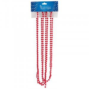 Бусы "Блеск" цвет красный Волшебная страна