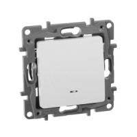 IEK ETIKA Plus мех. выкл./перекл. СУ 1 кл. бел. авт. зажим (инд.) 672215