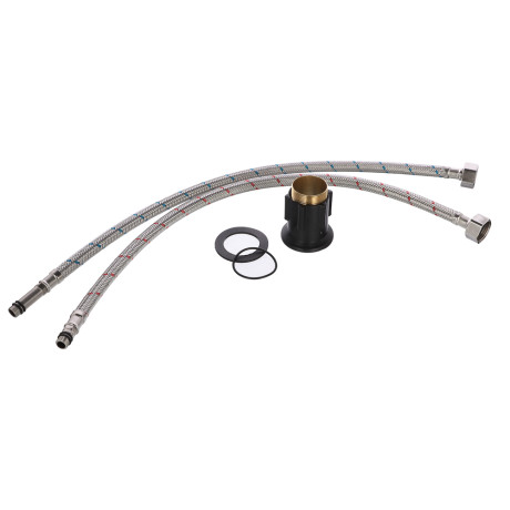 RAIN Смеситель для кухни Веста, гибкий излив, картридж 40мм, латунь, серый/хром