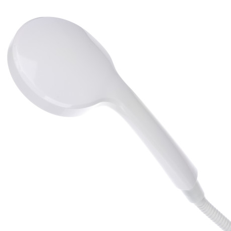 СоюзКран Смеситель для ванны с душем, короткий излив, картридж 35мм, нерж. сталь, белый, SS09-M132