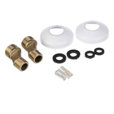 СоюзКран Смеситель для ванны с душем, короткий излив, картридж 35мм, нерж. сталь, белый, SS09-M132