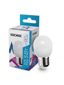 Космос шар  E27 10,5W (10W) (860lm) 4500K 4K матов. 82x45 LkeLED10.5wGL45E2745