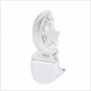 LEEK ночник св/д детский мягкий 0,1W LED NL-352-K, месяц, 48x51x110