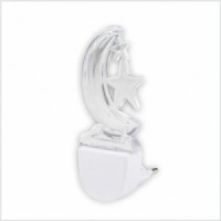 LEEK ночник св/д детский мягкий 0,1W LED NL-352-K, месяц, 48x51x110