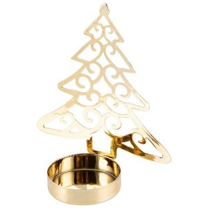 Подсвечник "Елочка", 10,5x9x4,5см, металл Волшебная страна