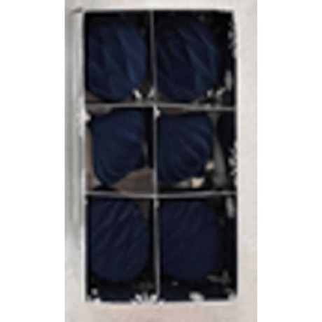 Набор елочных украшений LN19-4 8 см 6 шт Шары Бархат Сапфир