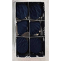 Набор елочных украшений LN19-4 8 см 6 шт Шары Бархат Сапфир