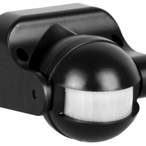 Camelion датчик движения ИК LX-39/Bl настенный 1200W 180° (дальность 12м) черный IP44