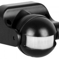 Camelion датчик движения ИК LX-39/Bl настенный 1200W 180° (дальность 12м) черный IP44